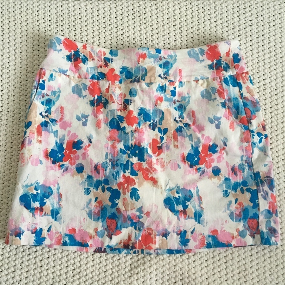 HOPE & HARLOW PETIT SIZE 8P TENNIS SKORT, PINK, BLUE, TAN